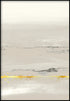 Beige Landscape Right Real Gold Poster